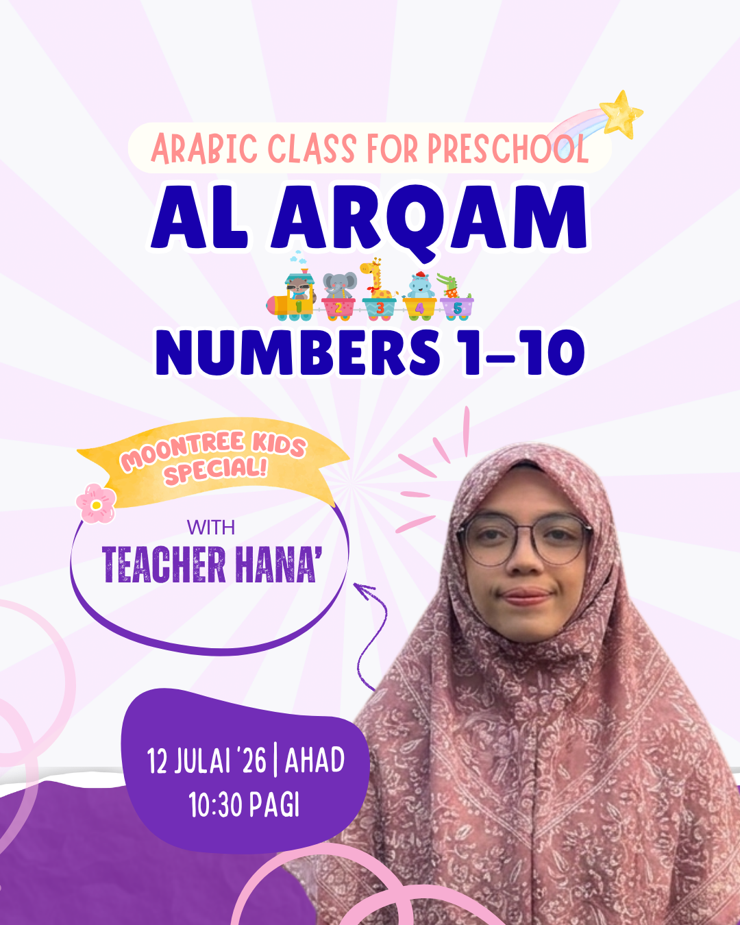 Arabic Class for Preschool: Al-Arqam Numbers 1-10