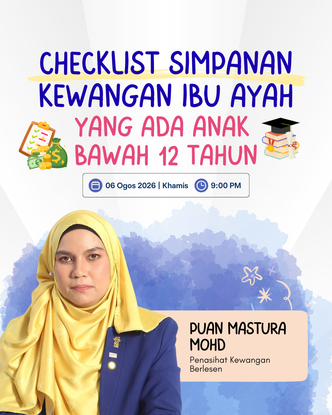 Checklist Simpanan Kewangan Ibu Ayah yang Ada Anak Bawah 12 Tahun